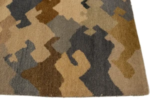 Multicolored Abstract 6'4X9'8 Indo-Gabbeh Oriental Rug