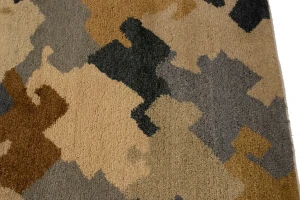 Multicolored Abstract 6'4X9'8 Indo-Gabbeh Oriental Rug