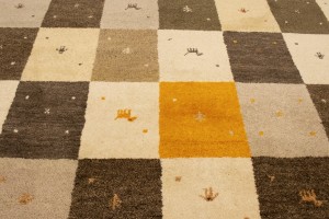 Multicolored Tribal Checker 7X10 Indo-Gabbeh Oriental Rug