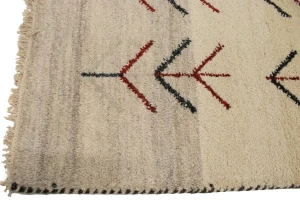 Multicolored Stripes Tribal 3X5 Indo-Gabbeh Oriental Rug