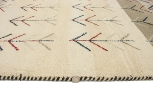 Multicolored Stripes Tribal 3X5 Indo-Gabbeh Oriental Rug
