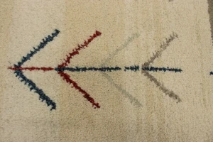 Multicolored Stripes Tribal 3X5 Indo-Gabbeh Oriental Rug