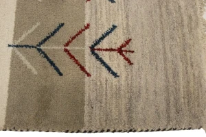 Multicolored Stripes Tribal 3X5 Indo-Gabbeh Oriental Rug