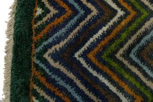 Multicolored Geometric 2X6 Indo-Gabbeh Oriental Runner Rug