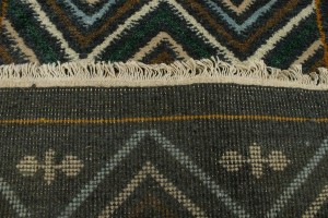 Multicolored Geometric 2X6 Indo-Gabbeh Oriental Runner Rug