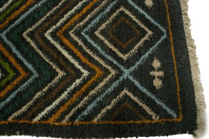 Multicolored Geometric 2X6 Indo-Gabbeh Oriental Runner Rug