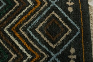 Multicolored Geometric 2X6 Indo-Gabbeh Oriental Runner Rug