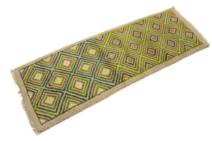 Beige & Green Tribal 2X6 Indo-Gabbeh Oriental Rug