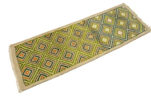 Beige & Green Tribal 2X6 Indo-Gabbeh Oriental Rug