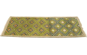 Beige & Green Tribal 2X6 Indo-Gabbeh Oriental Rug