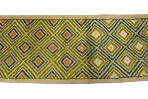 Beige & Green Tribal 2X6 Indo-Gabbeh Oriental Rug