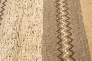 Multicolored Stripes Tribal 7X10 Indo-Gabbeh Oriental Rug