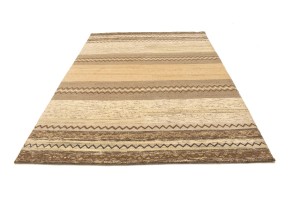 Multicolored Stripes Tribal 7X10 Indo-Gabbeh Oriental Rug