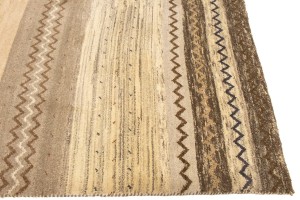 Multicolored Stripes Tribal 7X10 Indo-Gabbeh Oriental Rug