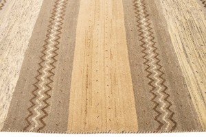 Multicolored Stripes Tribal 7X10 Indo-Gabbeh Oriental Rug