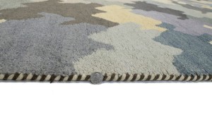 Multicolored Abstract 7X10 Indo-Gabbeh Oriental Rug