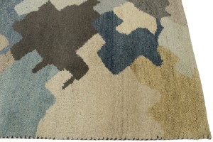 Multicolored Abstract 7X10 Indo-Gabbeh Oriental Rug