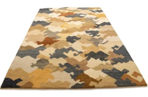 Multicolored Abstract 6'5X9'9 Indo-Gabbeh Oriental Rug