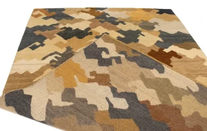 Multicolored Abstract 6'5X9'9 Indo-Gabbeh Oriental Rug