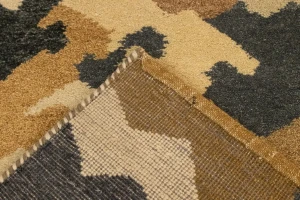 Multicolored Abstract 6'5X9'9 Indo-Gabbeh Oriental Rug