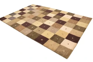 Multicolored Tribal 7X10 Indo-Gabbeh Oriental Rug
