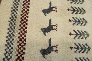 Caramel Brown Tribal 3X6 Indo-Gabbeh Oriental Rug