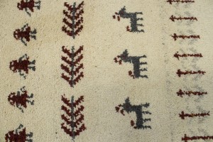 Caramel Brown Tribal 3X6 Indo-Gabbeh Oriental Rug