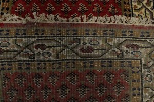 Red Floral 3X10 Indo Botemir Oriental Runner Rug