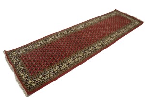 Red Floral 3X10 Indo Botemir Oriental Runner Rug
