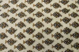 Cream Floral 2'5X9 Indo Botemir Oriental Runner Rug