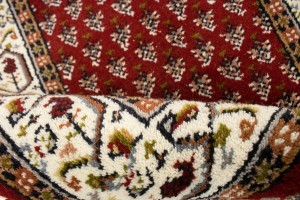 Red Floral 2'6X9 Indo Botemir Oriental Runner Rug