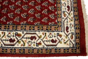 Red Floral 2'6X9 Indo Botemir Oriental Runner Rug