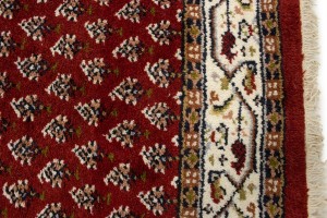 Red Floral 2'6X9 Indo Botemir Oriental Runner Rug