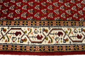 Red Floral 2'6X9 Indo Botemir Oriental Runner Rug