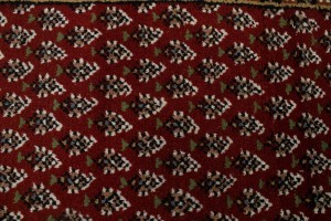 Red Floral 2'6X9 Indo Botemir Oriental Runner Rug