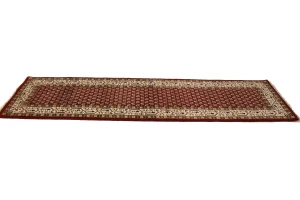 Red Floral 2'5X9 Indo Botemir Oriental Runner Rug