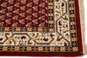 Red Floral 2'5X9 Indo Botemir Oriental Runner Rug