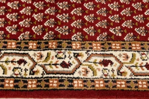 Red Floral 2'5X9 Indo Botemir Oriental Runner Rug