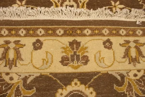 Brown Floral 4X6 Sumak Oriental Rug