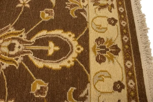 Brown Floral 4X6 Sumak Oriental Rug