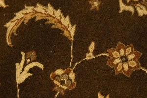 Dark Brown Floral 5X7 Sumak Oriental Rug