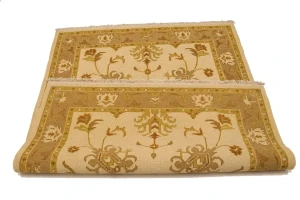 Cream Floral 5X7 Sumak Oriental Rug