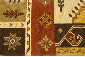Multicolored Abstract 6X8 Sumak Oriental Rug
