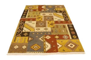 Multicolored Abstract 6X8 Sumak Oriental Rug