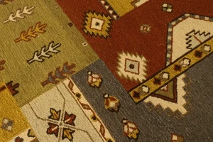 Multicolored Abstract 6X8 Sumak Oriental Rug