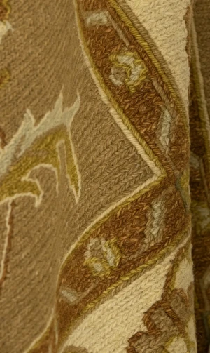 Khaki Floral 6X8 Sumak Oriental Rug