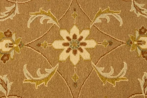 Khaki Floral 6X8 Sumak Oriental Rug