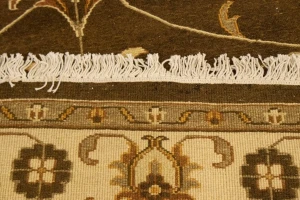 Brown Floral 6X8 Sumak Oriental Rug