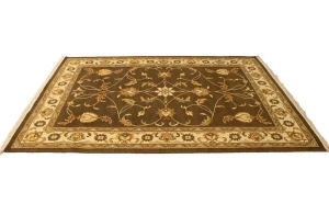 Brown Floral 6X8 Sumak Oriental Rug