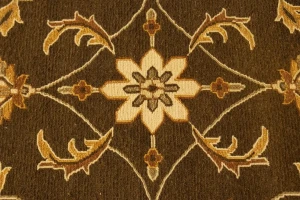 Brown Floral 6X8 Sumak Oriental Rug